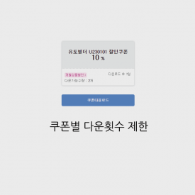 쿠폰별 다운횟수제한